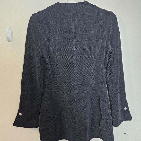 Tadashi Formal V Neck  Button Down Jacket 15-7277X3 Rhinestone Buttons Women's B - Picture 3 of 6